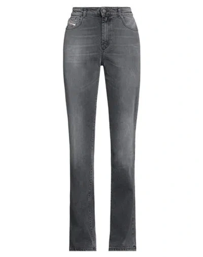 Diesel Woman Jeans Grey Size 31w-30l Cotton, Lyocell, Elastane In Gray
