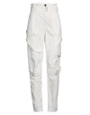 Diesel Woman Jeans Off White Size 25 Cotton In Off White