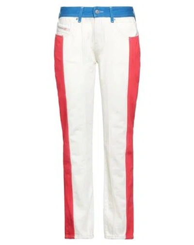 Diesel Woman Jeans Red Size 28w-32l Cotton