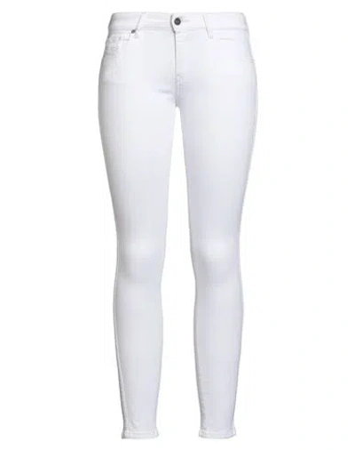 Diesel Woman Jeans White Size 28w-32l Cotton, Polyester, Elastane