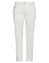 Diesel Woman Jeans White Size 32 Cotton, Elastane In White