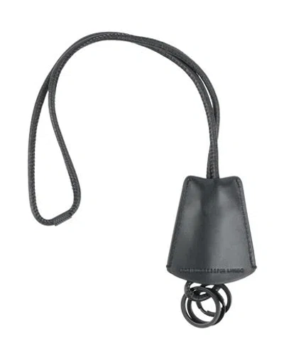 Diesel Woman Key Ring Black Size - Cow Leather, Metal