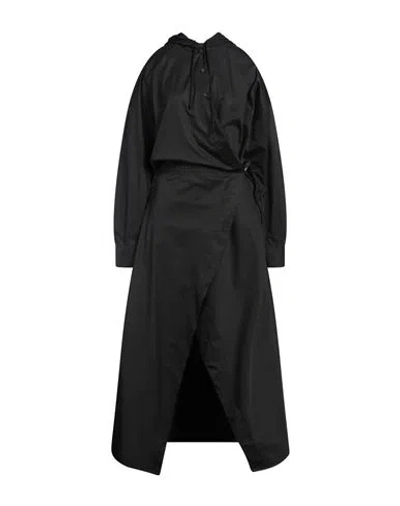 Diesel Woman Maxi Dress Black Size 10 Cotton, Nylon, Elastane
