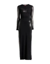 Diesel Woman Maxi Dress Black Size L Modal, Elastane