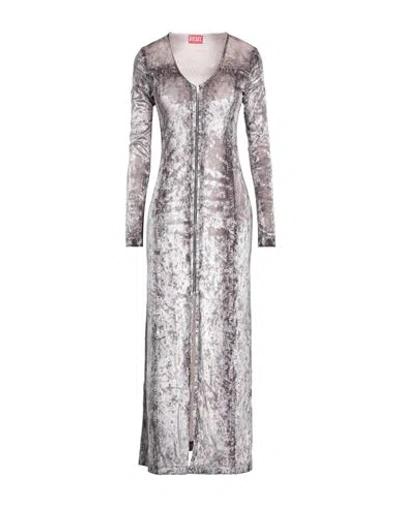 Diesel Photograph-print V-neck Dress In Grey | ModeSens