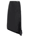 Diesel Woman Midi Skirt Charcoal Size 10 Cupro, Modal In Grey