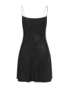 Diesel Woman Mini Dress Black Size 4 Polyester, Steel