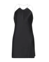 Diesel Woman Mini Dress Black Size 10 Viscose In Black