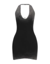 Diesel Woman Mini Dress Black Size S Cotton In Black