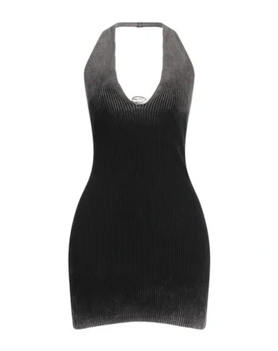 Diesel Woman Mini Dress Black Size S Cotton