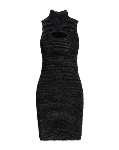 Diesel Woman Mini Dress Black Size M Polyester, Cotton, Nylon, Elastane