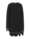 Diesel Woman Mini Dress Black Size L Cotton, Elastane