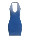 Diesel Woman Mini Dress Blue Size S Cotton