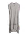 Diesel Woman Mini Dress Grey Size Xl Cotton In Grey