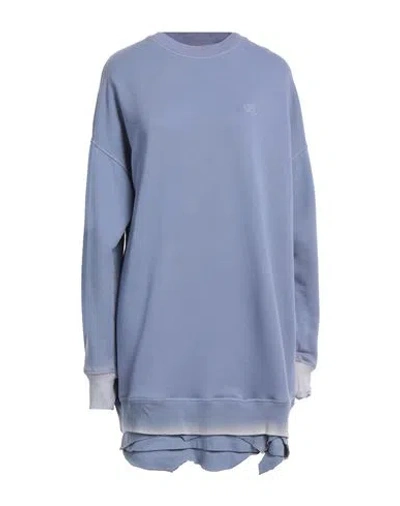 Diesel Woman Mini Dress Lilac Size M Cotton, Elastane In Purple