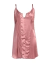 Diesel Woman Mini Dress Antique Rose Size M Rayon, Silk In Pink