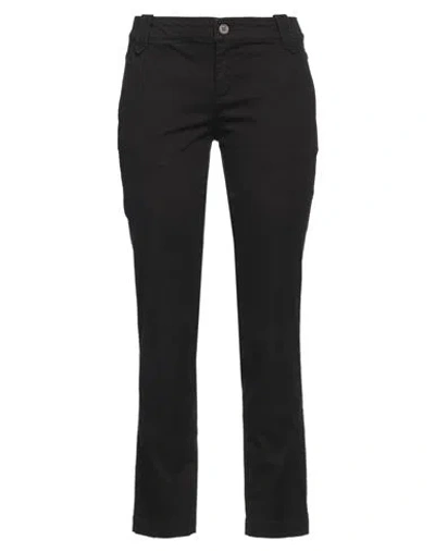 Diesel Woman Pants Black Size 29 Cotton, Elastane