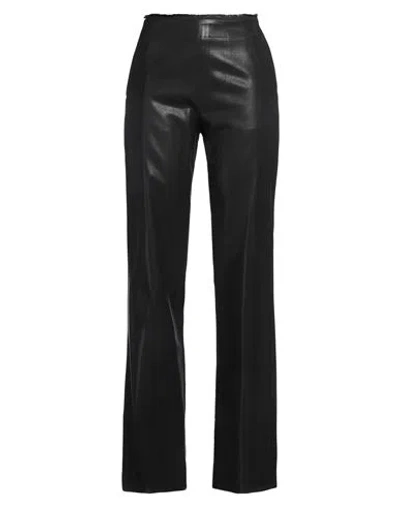 Diesel Woman Pants Black Size 6 Polyester, Virgin Wool, Cotton, Lyocell, Polyurethane