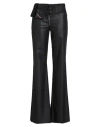 Diesel Woman Pants Black Size 6 Wool, Polyester, Elastane