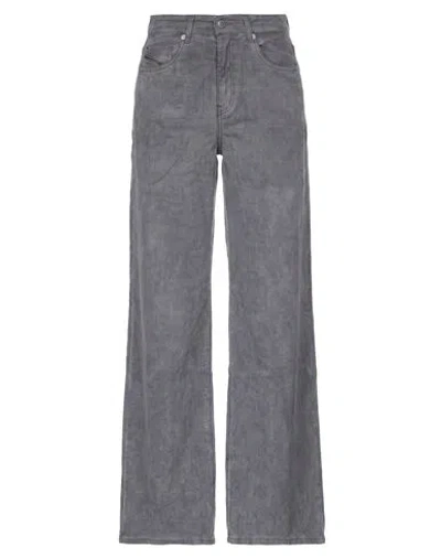 Diesel Flared Trousers In Gray