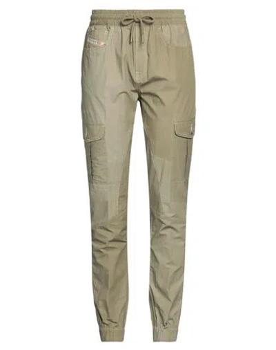 Diesel Woman Pants Khaki Size 10 Cotton In Beige