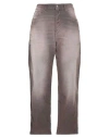 Diesel Woman Pants Lead Size 31w-32l Cotton, Polyester, Elastane In Brown