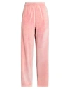 Diesel Low-rise Velvet Trousers In Pink