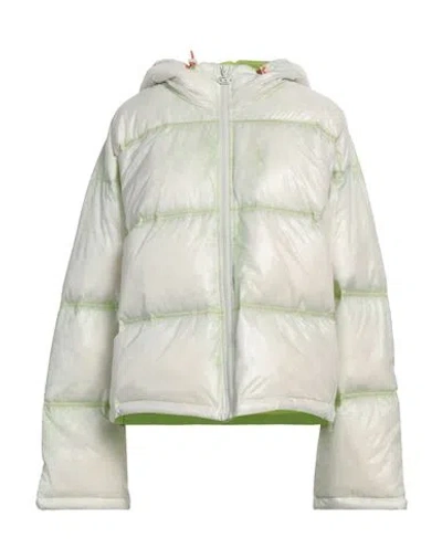 Diesel Woman Puffer Off White Size 10 Nylon