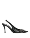 Diesel Woman Pumps Black Size 7.5 Textile Fibers