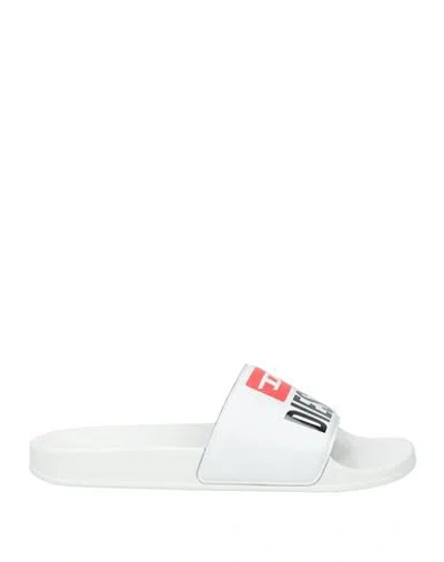 Diesel Woman Sandals White Size 7.5 Rubber