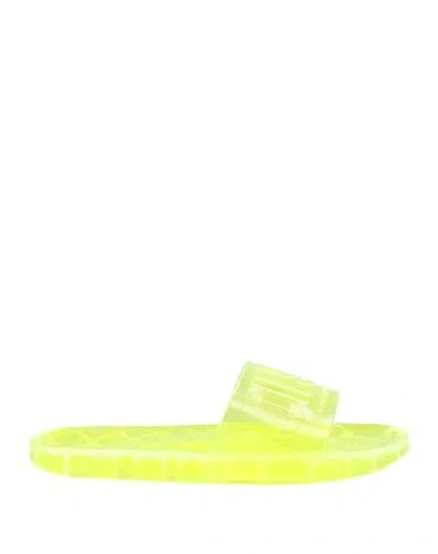 DIESEL DIESEL WOMAN SANDALS YELLOW SIZE 5 PVC - POLYVINYL CHLORIDE