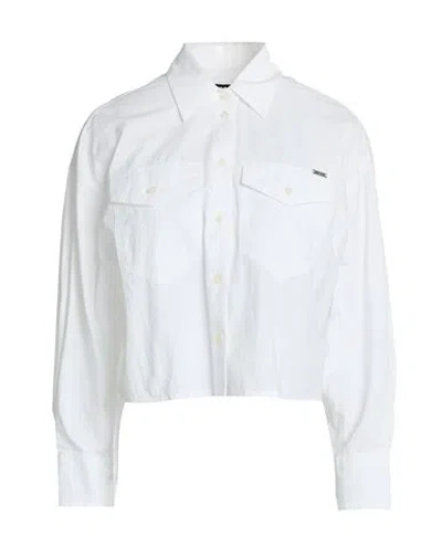 Diesel Woman Shirt White Size Xl Cotton