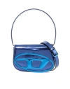Diesel Woman Shoulder Bag Blue Size - Calfskin In Blue