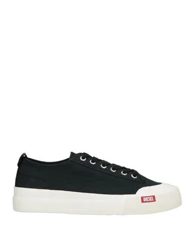 Diesel Woman Sneakers Black Size 7 Textile Fibers