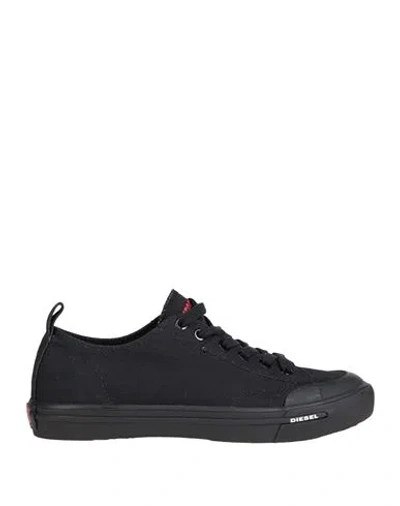 Diesel Woman Sneakers Black Size 8 Cotton