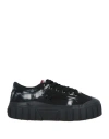 Diesel Woman Sneakers Black Size 8 Cotton