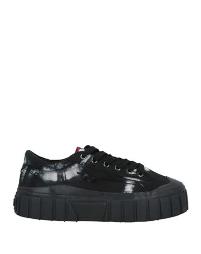 Diesel Woman Sneakers Black Size 8 Cotton