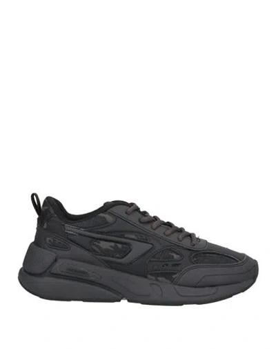 Diesel Woman Sneakers Black Size 9.5 Cotton, Textile Fibers