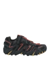 Diesel Woman Sneakers Black Size 7 Soft Leather, Textile Fibers