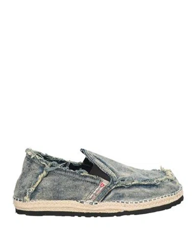 Diesel Woman Sneakers Blue Size 7.5 Textile Fibers In Multi