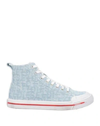 Diesel Woman Sneakers Blue Size 5 Cotton