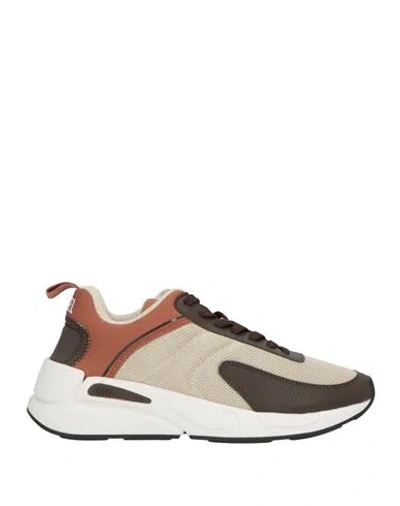 Diesel Woman Sneakers Brown Size 8.5 Textile Fibers