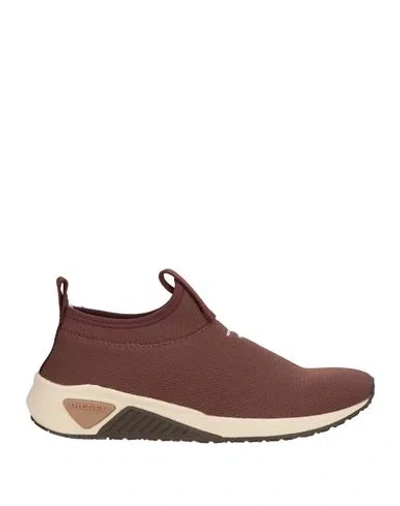 Diesel Woman Sneakers Brown Size 8.5 Textile Fibers