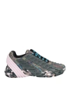 Diesel Woman Sneakers Lead Size 7 Polyester, Polyurethane In Grey