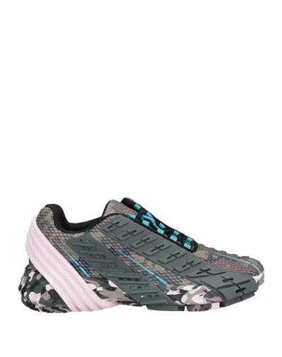 Diesel Woman Sneakers Lead Size 7 Polyester, Polyurethane In Grey
