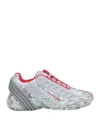 Diesel Woman Sneakers Light Grey Size 7.5 Polyester, Polyurethane