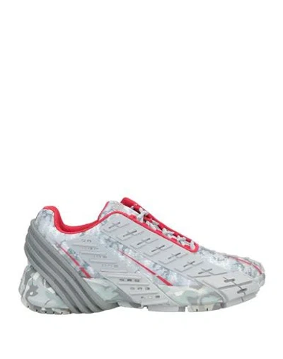 Diesel Woman Sneakers Light Grey Size 7.5 Polyester, Polyurethane