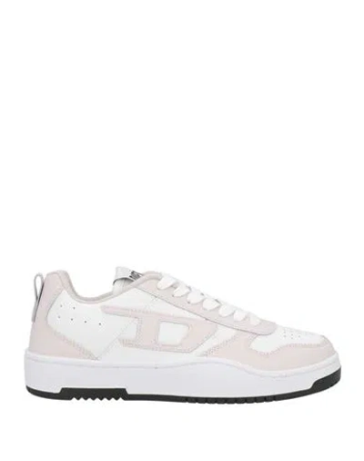 Diesel Woman Sneakers Light Pink Size 9 Cow Leather In Red