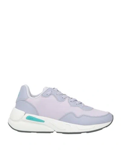 Diesel Woman Sneakers Lilac Size 8 Textile Fibers In Purple