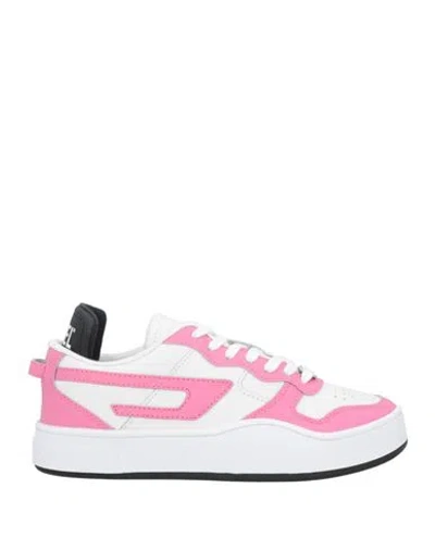 Diesel Woman Sneakers Magenta Size 9.5 Soft Leather